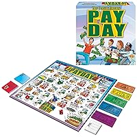 The Game of Pay Day With Popular 1970's Artwork by Winning Moves Games USA, where Players Make and Spend Money for Fun, for 2-4 Players, Ages 8+
