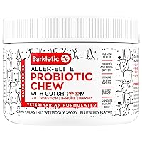 AllerElite Probiotics for Dogs and Digestive Enzymes with Gutshroom - Pet Probiotics for Dogs Digestive Health and Immune Support | Dog Probiotics and Digestive Enzymes | Dog Probiotic | 60