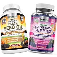 FRESH HEALTHCARE Black Seed Oil and Elderberry Gummies - Bundle