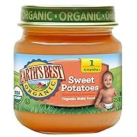 Earth's Best Organic Stage 1 Baby Food, Sweet Potato, 2.5 oz. Jar