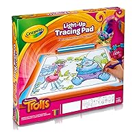 Crayola Trolls Light Up Tracing Pad, Tracing Light Box for Kids, Sketching & Drawing Kit, Trolls Toys for Girls & Boys, Ages 6+
