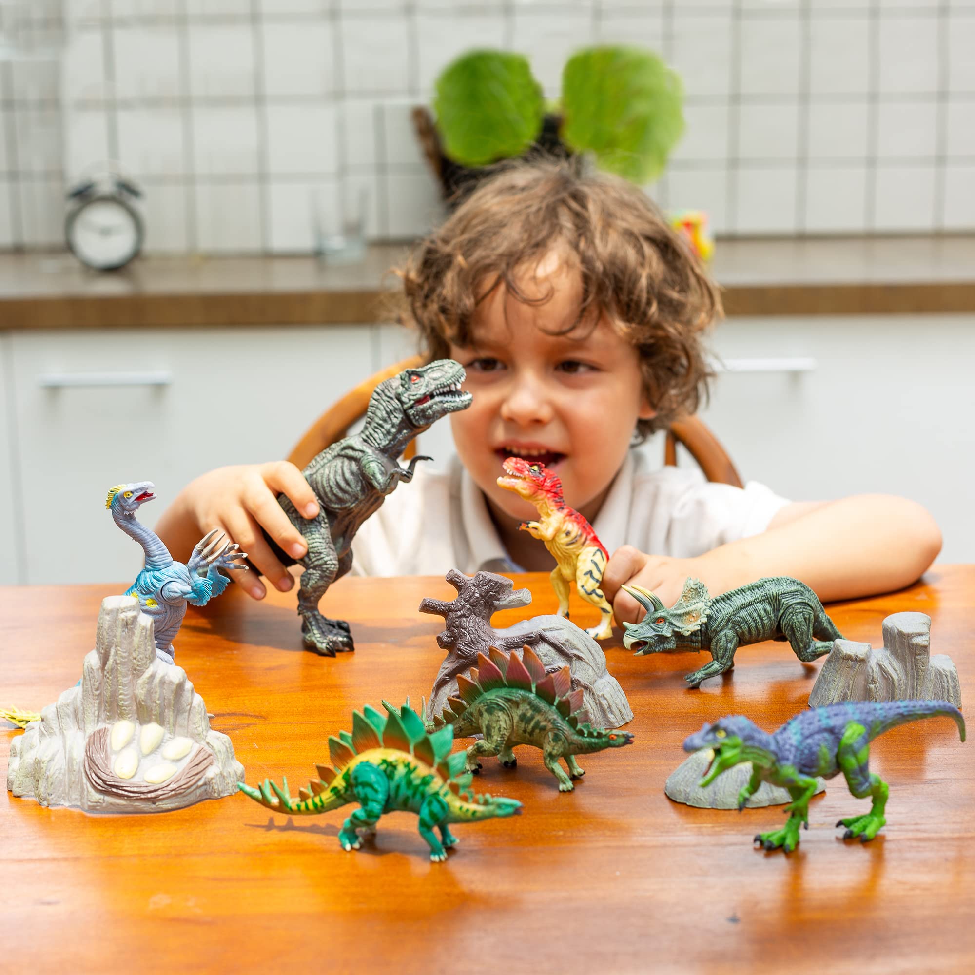 JOYIN Kids Dinosaur Toy, 18 Pcs 6