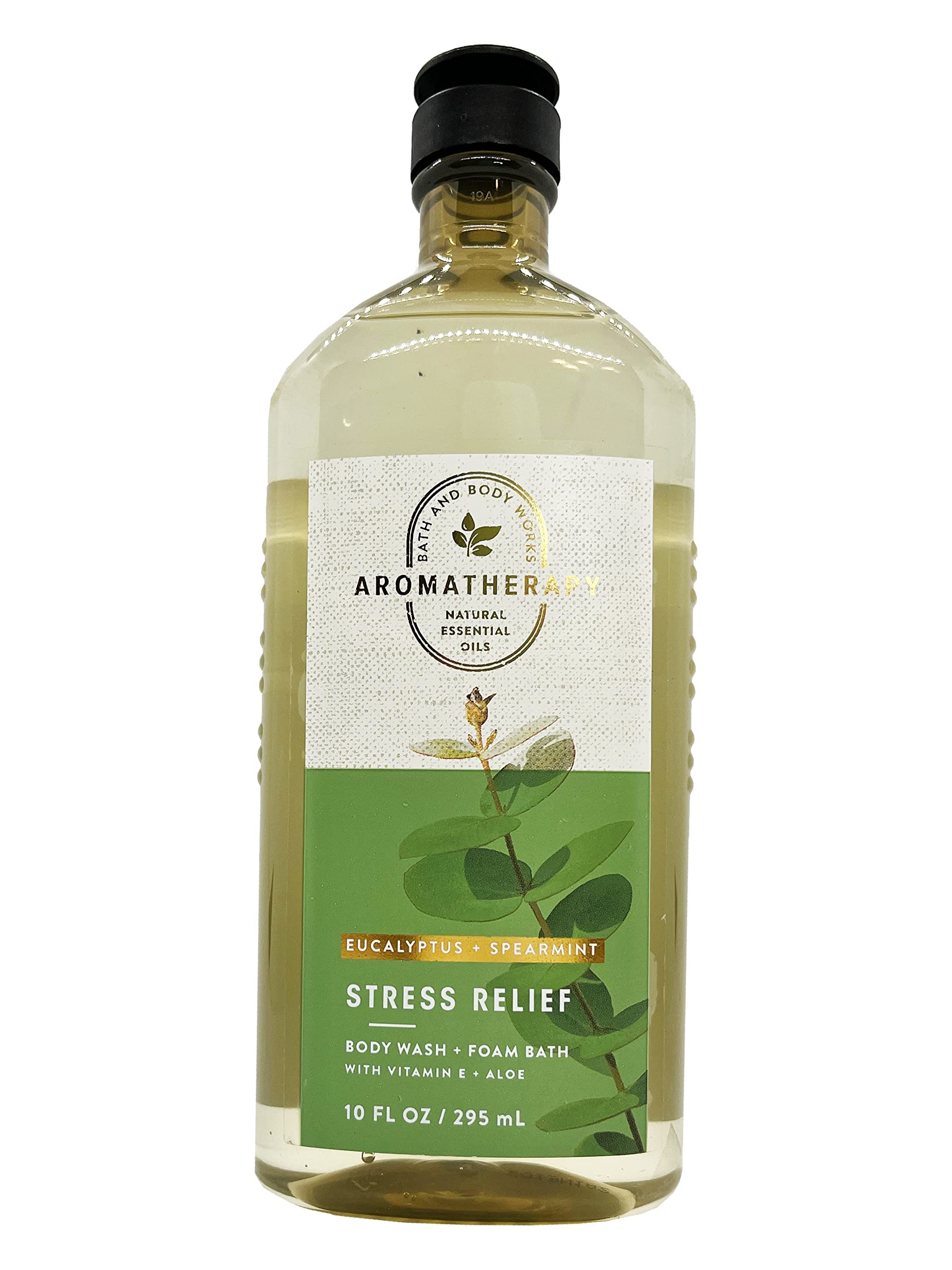 Bath & Body Works Aromatherapy Stress Relief - Eucalyptus + Spearmint Body Wash & Foam Bath, 10 Fl Oz