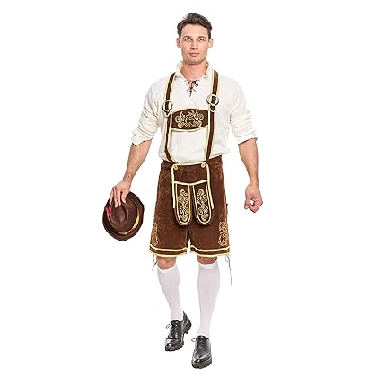 Spooktacular Creations Men’s German Bavarian Oktoberfest Costume Set for Halloween Dress Up Party and Beer Festival