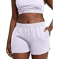 Hanes Womens Originals Sweat Shorts, Heavyweight Fleece Shorts, Shorts With Pockets, 2