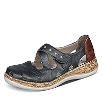 Rieker 46356-14 DAISDOLY Navy Tan Womens Mary Jane Shoes