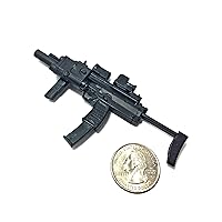 1/6 Scale MP7 Pistol Submachine Gun SWAT H&K German Miniature Toy Guns Model Fit for 12