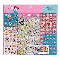 Totum 580206 Disney Sticker Set - Over 300, Beautiful Glitter & Laser Sticker Motifs by Minnie Mouse and Friends