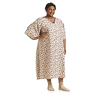 Medline Patient Blended IV Gown with Side Ties, Royal Print, Wine, 5X-Large - Comfortable and Durable Hospital Gowns, Pack of 12