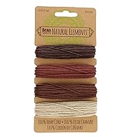 The Beadsmith 100% Hemp Cord – Bronze Colors – 1mm, 30 Foot Spool, 20LB Test Strength – Twine for Jewelry Making, Macrame, Paper Crafts, Gardening, Scrapbooking, Home Décor, DIY String Art & More