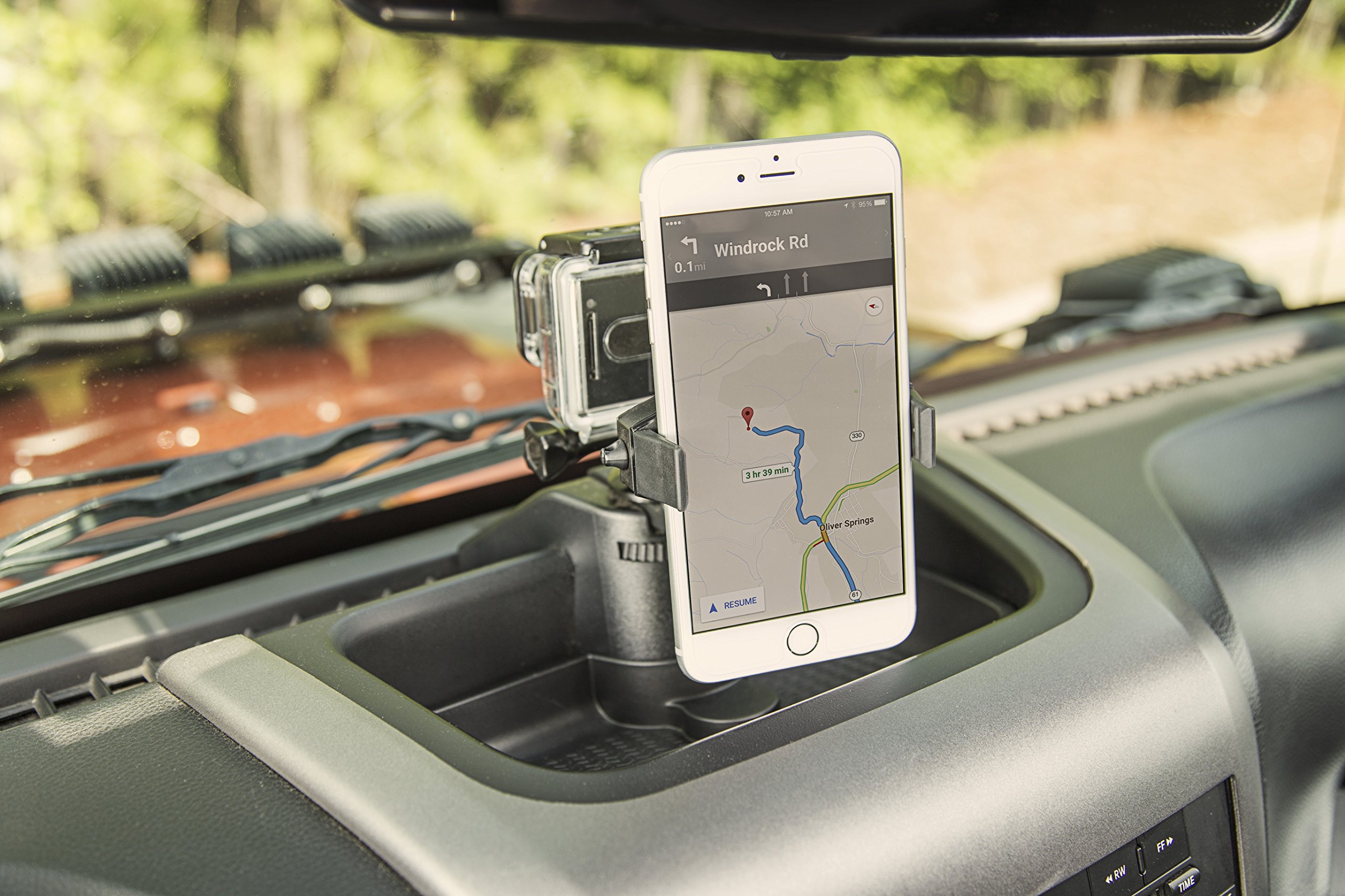 Rugged Ridge | Dash Multi-Mount Phone Kit | 13551.16 | Fits 2011-2018 Jeep Wrangler JK