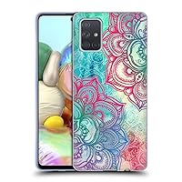 Head Case Designs Officially Licensed Micklyn Le Feuvre Round and Round The Rainbow Mandala 3 Soft Gel Case Compatible with Samsung Galaxy A71 (2019)