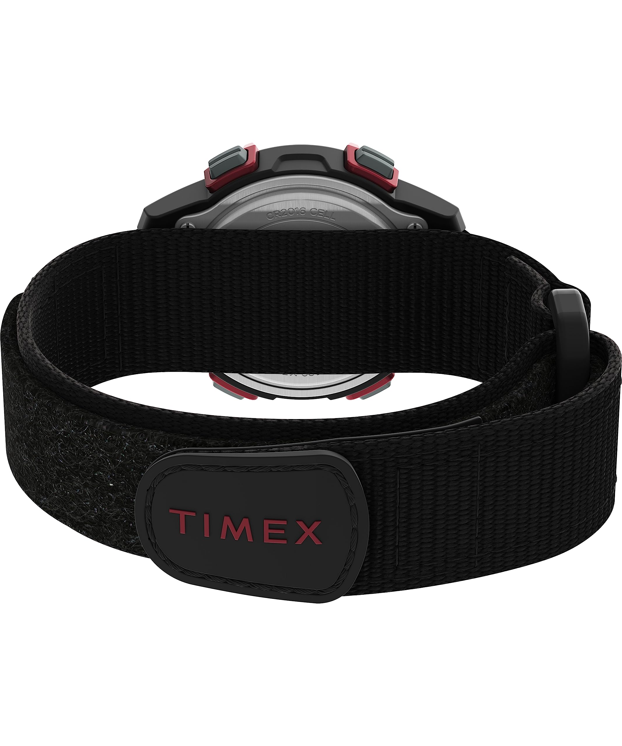 Timex Unisex Expedition CAT 33mm Watch - Black Fastwrap Digital Dial Black Case