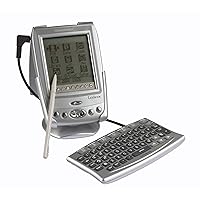 Lexibook Touchman, PDA Organizer with Keyboard, Schedule, Calendar, Alarm, 6 Language Translator, Unit Conversion, Calculator, Supplied with PC Connection kit, Batterie, 4, Silver, TMK282