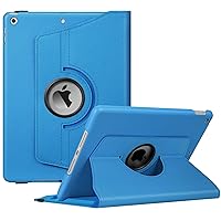 Fintie Rotating Case for iPad 9th Generation (2021) / 8th Generation (2020) / 7th Gen (2019) 10.2 Inch - 360 Degree Rotating Stand Cover with Pencil Holder, Auto Wake Sleep, Blue
