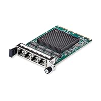 StarTech.com 4-Port RJ45 Gigabit OCP 3.0 Server Network Card w/Intel I350, SFF 4C+/PCIe 3.0/PXE/VLAN, 3-Speed Ethernet NIC