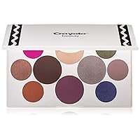 Crayola Beauty - Eyeshadow Palette - 10 Creamy Matte & Metallic Shades - Long-lasting, Blendable, Highly Pigmented Color, Velvety Finish - Talc Free Formula & Vegan Friendly - Tropical - 0.63 Ounce