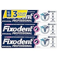 Professional Ultimate Denture Adhesive Cream for Full and Partial Dentures, 1.8 oz, 3 Pack