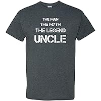 The Man, The Myth, The Legend Uncle - Father's Day Funny Dad Uncle Grandpa Family Mens T Shirt