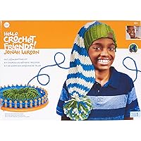 Simplicity 43-40023 Jonah's Hands DIY Hat Beginners Crochet Kit for Kids and Adults, Finished Project 7.5