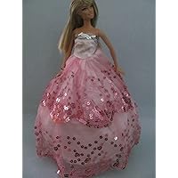 Dress Pink Sequined Dress Fits 11.5 Inch Dolls (No Dolls)