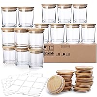  Ritayedet Glass Candle Jars with Lid, 12 oz Wide Mouth