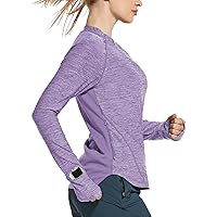 BALEAF Women's Long Sleeve Running Shirts Quick Dry Lightweight Pullover Workout Tops Athletic T-Shirts Moisture Wicking