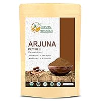 USDA Organic Arjuna Powder Wildcrafted Terminalia Arjuna Supplement for Wellness and Traditional Rejuvenative Arjun Ki Chhaal 5.5oz,150 g