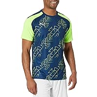 Men's Standard TeamLiga Graphic Jersey, Persian Blue-Pro Green, Medium