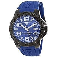 Men's 40117-BB-03 Super Shield Blue Dial Blue Silicone Watch