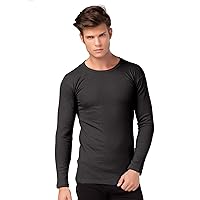 stylenmore Men's thermal undershirt, long sleeve, ski inner fleece, cotton