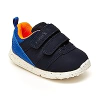 Carter's Every Step Baby Boys Relay Sneaker, Navy, 3 Infant