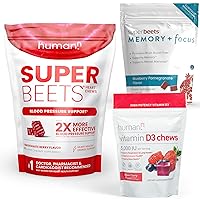 humanN Vitamin D3 Chews & SuperBeets Heart Chews & SuperBeets Memory + Focus