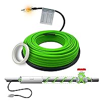 MAXKOSKO Pipe Heat Cable for Water Pipe Freeze Protection, Self-Regulating Heat Tape for Metal And Plastic Home Pipes, Anti-Freeze Pipe Heating Trace System 120V,50Feet