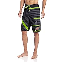 Mountain Dew Men's Patchwork and Stripe Board Short