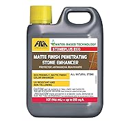 FILA Surface Care Solutions, STONEPLUS ECO, Stone Sealer and color Enhancer, Water Based Paver Sealer, Ideal for All Natural Stone like Travertine, Granite and Slate; Outdoor Enhancing Sealer, 1Qt