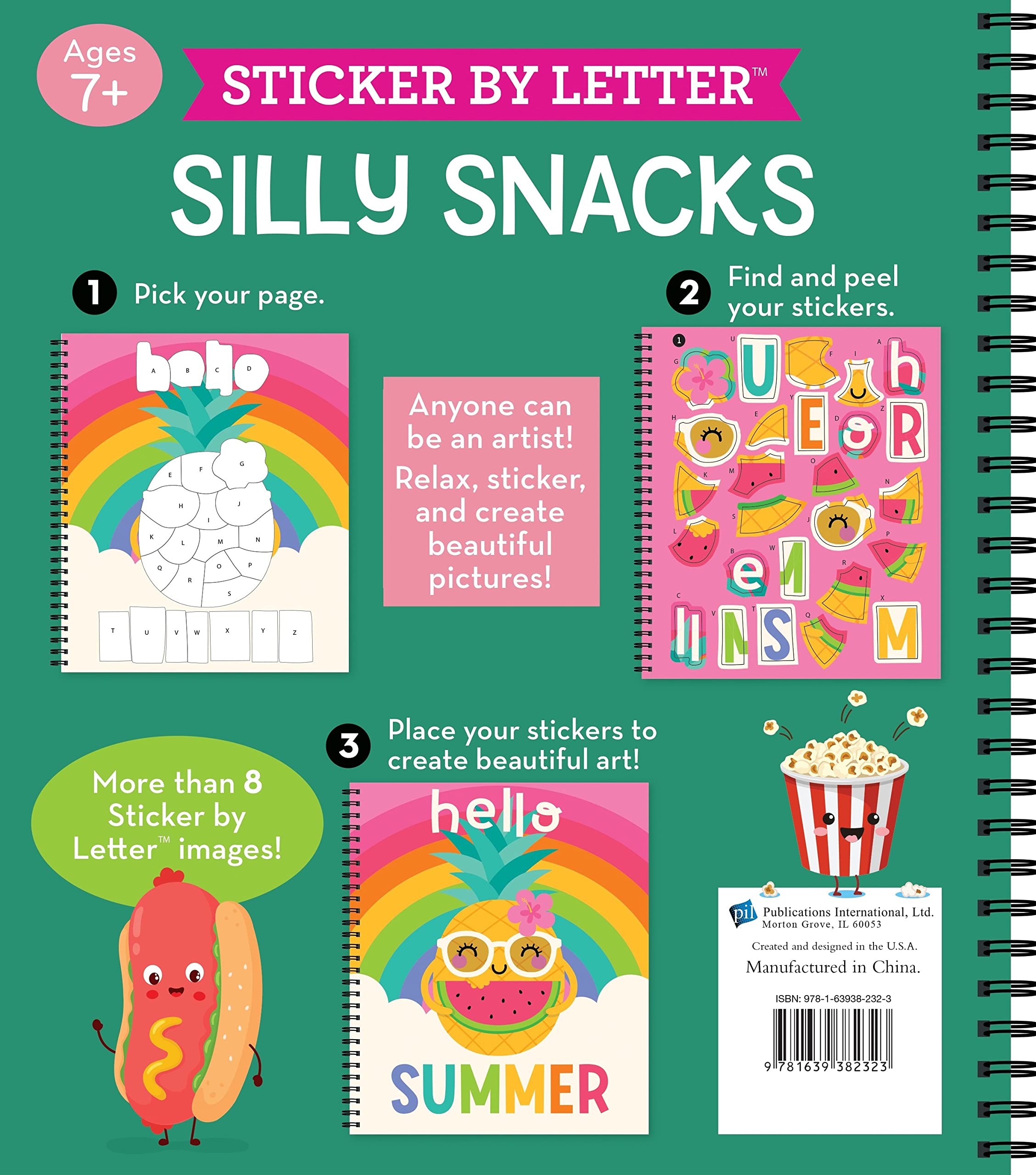 Brain Games - Sticker by Letter: Silly Snacks