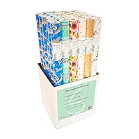 Designworks Wrapping Paper Elegant Everyday Collection, 36 Rolls - 30 inches x 10 feet per Roll