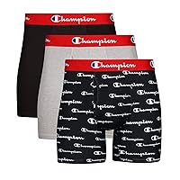 Men's Boxer Briefs, Every Day Comfort Stretch Cotton Moisture-Wicking Underwear, Multi-Pack