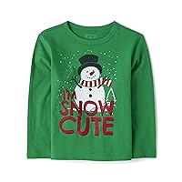 The Children's Place Baby And Toddler Long Sleeve Christmas Graphic T-Shirt