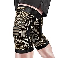 Copper Knee Braces for Knee Pain for Men Women(2pack)-Knee Sleeves for Arthritis Pain and Support-Copper Knee Support for Running,Working Out,Meniscus Tear,Arthritis and Joint Recovery(X-Large)