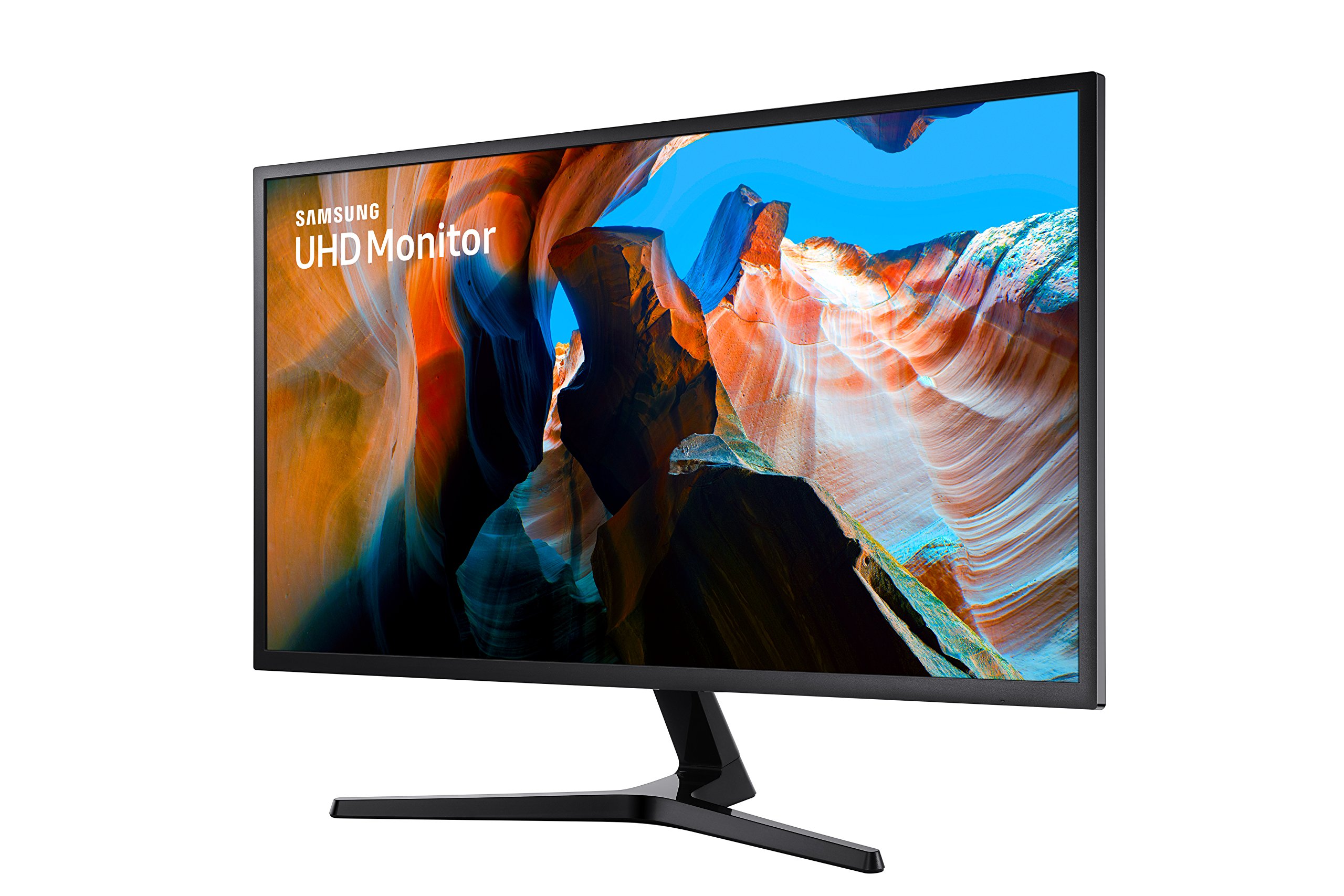 SAMSUNG UJ59 Series 32-Inch 4K UHD (3840x2160) Computer Monitor, HDMI, Display Port, Eye Saver/Flicker Free Mode, FreeSync (LU32J590UQNXZA),Black