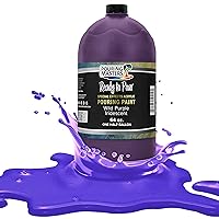 Pouring Masters Wild Purple Iridescent Special Effects Pouring Paint - Half Gallon Bottle - Acrylic Ready to Pour Pre-Mixed Water Based for Canvas, Wood, Paper, Crafts, Tile, Rocks and More