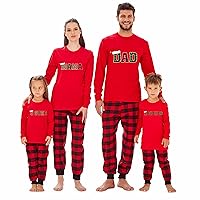 Christmas Matching Family Red Buffalo Plaid Design Long Sleeve Shirt