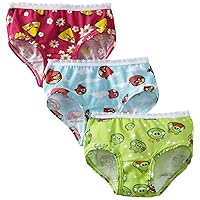 Fruit of the Loom Little Girls' Angry Birds Briefs (Pack of 3)