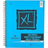 Canson Artist Series Mixed Media Book, Side Wire Bound, 7x10 inches, 40  Sheets - Lay Flat Art Notebook for Painting, Sketching, Drawing