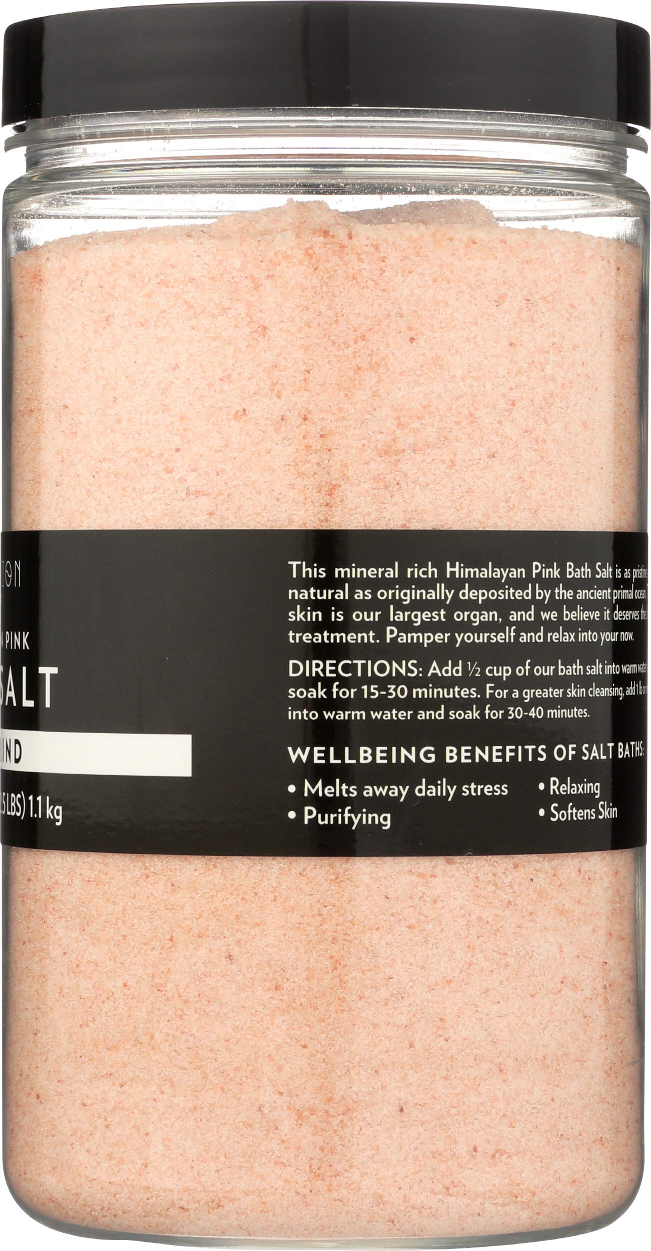 Evolution Salt - Himalayan Pink Bath Salt Fine Grind, 40 oz