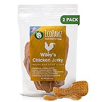 Wiley's Chicken Jerky Pet Treats | Grain Free Dog Jerky Treats Made in USA | All Natural Pet Treats for Dogs | Chicken Dog Treats (Chicken, 2-Pack 4 oz.)