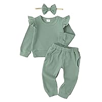 Infant Baby Girl Clothes Tops Pants Set Toddler Girls Clothing Sweatshirts Baby Outfit for Girls