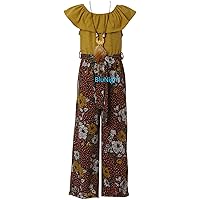 Big Girls Cold Shoulder Chiffon Wide Leg Pants Summer Romper Jumpsuit USA 4-14